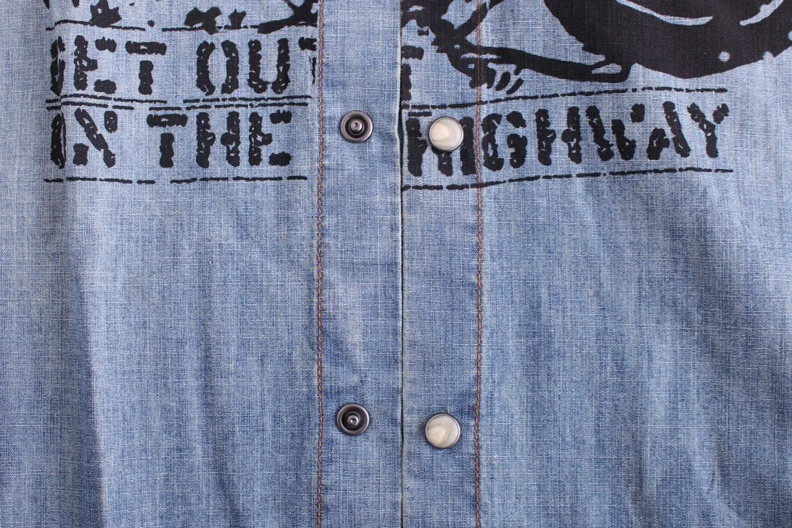 Blue jeans denim shirt