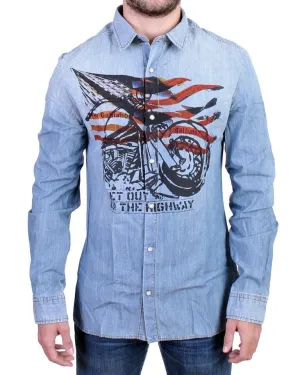 Blue jeans denim shirt