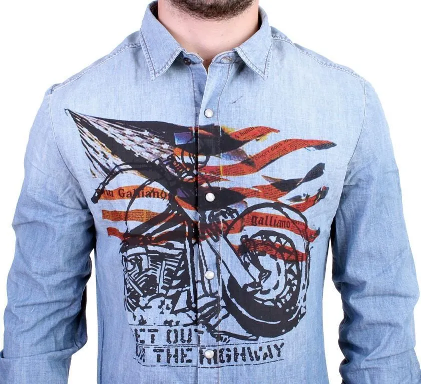 Blue jeans denim shirt