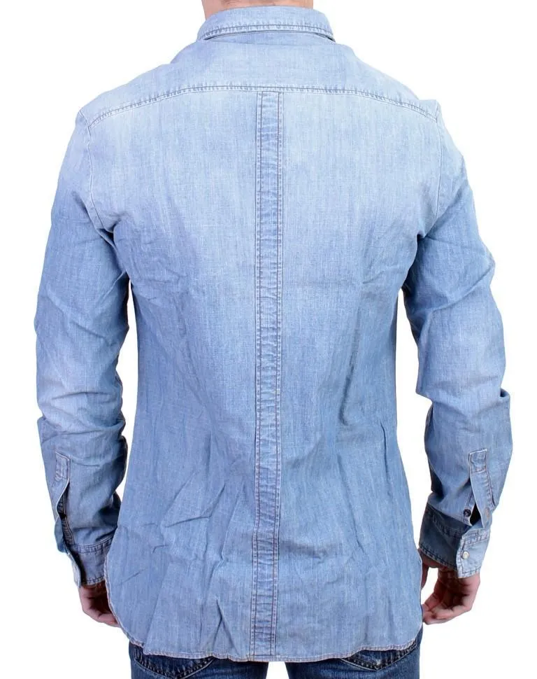 Blue jeans denim shirt