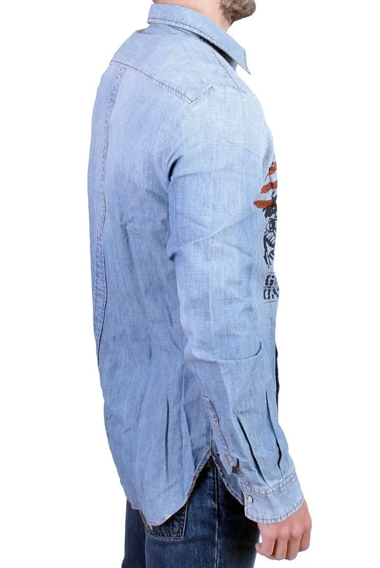 Blue jeans denim shirt