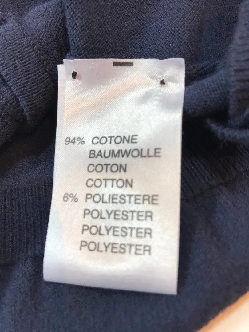 BLUMARINE Navy Long Sleeve Button Down Cardigan