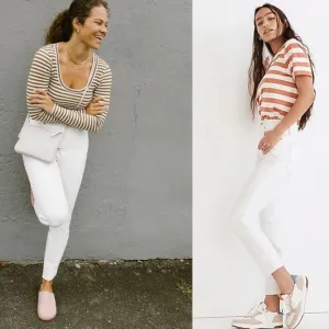 BNWT Madewell Tile White The Curvy Perfect Vintage Jean 24 00