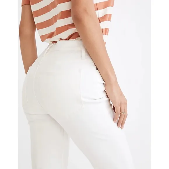 BNWT Madewell Tile White The Curvy Perfect Vintage Jean 24 00