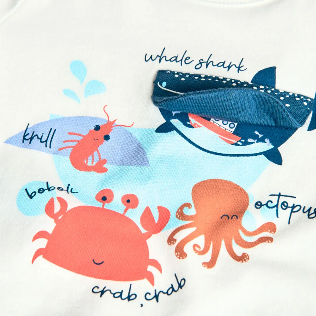 Boboli Under the Sea Top & Jeans Set