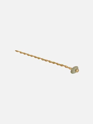 Bold Pebble Moon Hair Stick - Gold