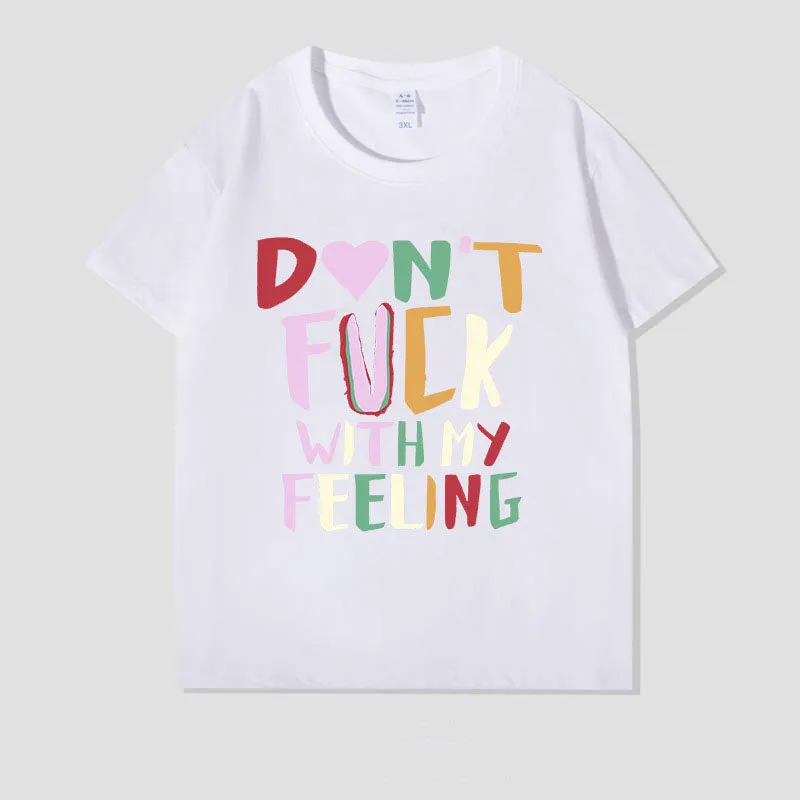 Bold Statement Graphic Short-Sleeve T-Shirt with Round Neck