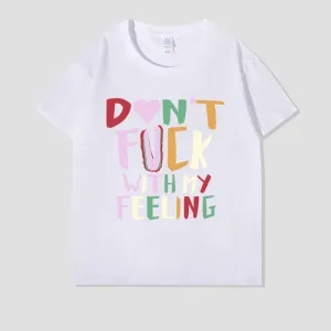 Bold Statement Graphic Short-Sleeve T-Shirt with Round Neck