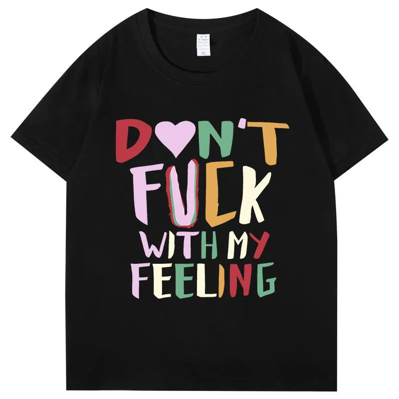 Bold Statement Graphic Short-Sleeve T-Shirt with Round Neck