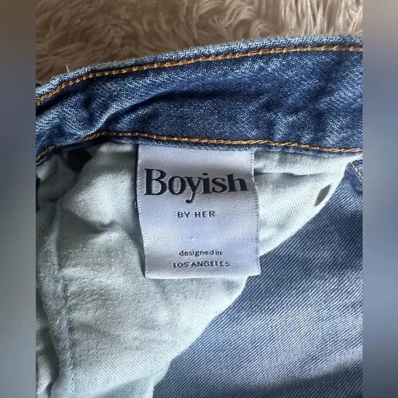 Boyish by HER Denim Billy Jeans in Rear Window Wash Straight Leg Size 26