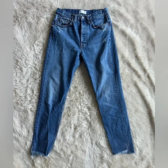 Boyish by HER Denim Billy Jeans in Rear Window Wash Straight Leg Size 26
