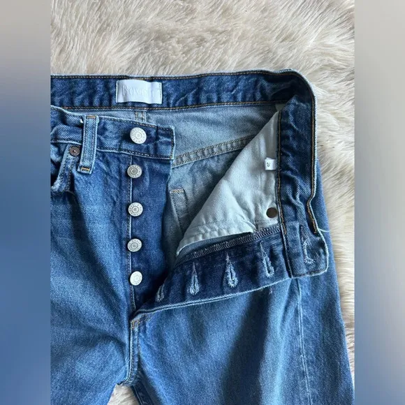 Boyish by HER Denim Billy Jeans in Rear Window Wash Straight Leg Size 26