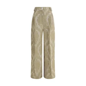 Brocade Print Pants