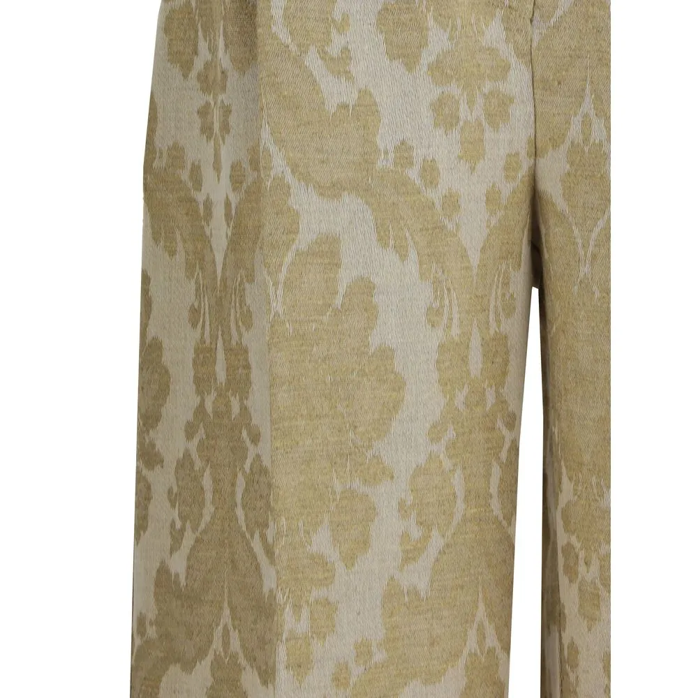 Brocade Print Pants