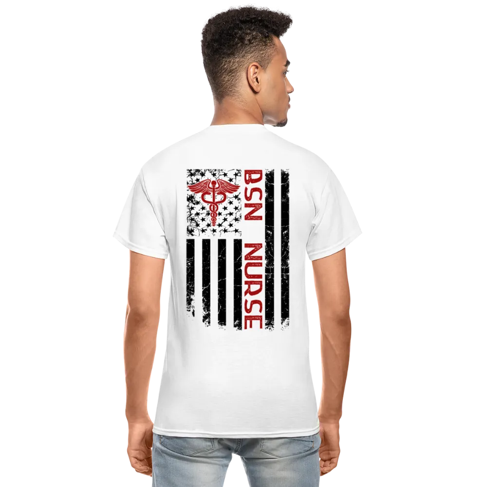 BSN Nurse Flag Gildan Ultra Cotton Adult T-Shirt
