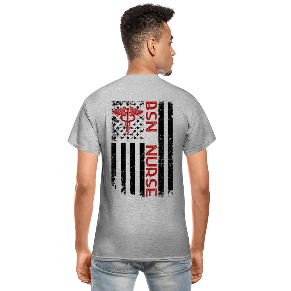BSN Nurse Flag Gildan Ultra Cotton Adult T-Shirt