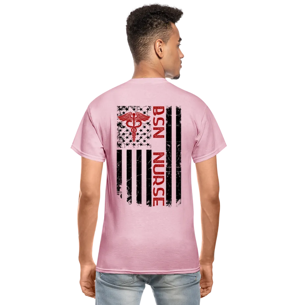 BSN Nurse Flag Gildan Ultra Cotton Adult T-Shirt