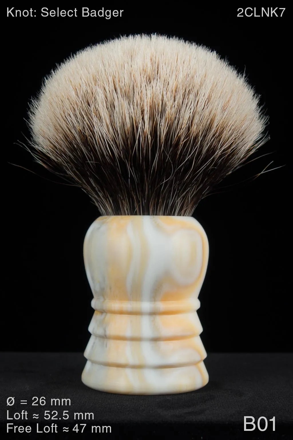 Buck Rogers 26 mm Satin Butterscotch Marble