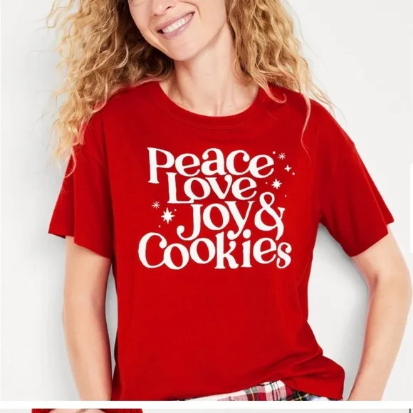 Bundle of 4 Waffle Knit Pajama Pants &amp; 4 Graphic Christmas Tee Shirts
