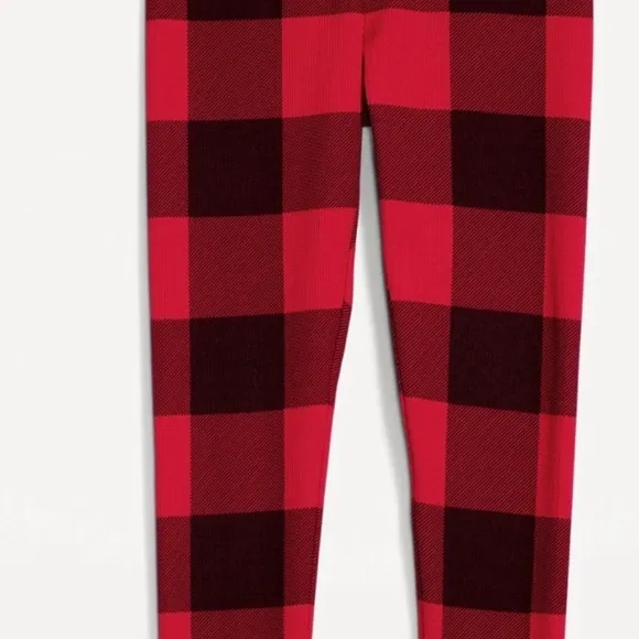 Bundle of 4 Waffle Knit Pajama Pants &amp; 4 Graphic Christmas Tee Shirts