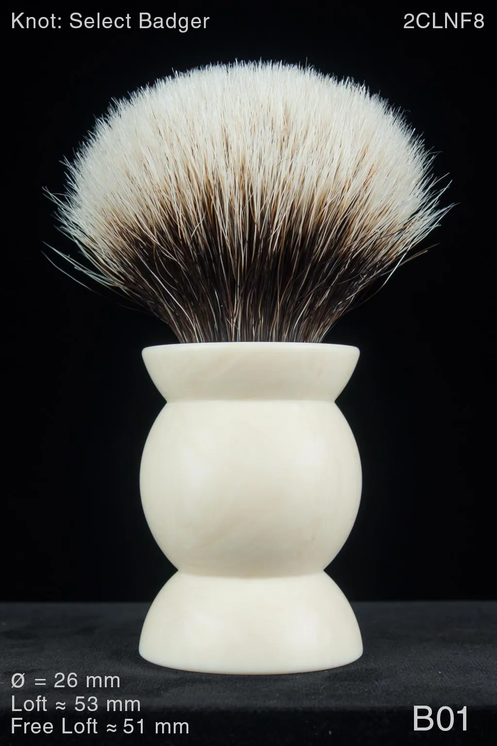 Buster 26 mm Satin Ivory