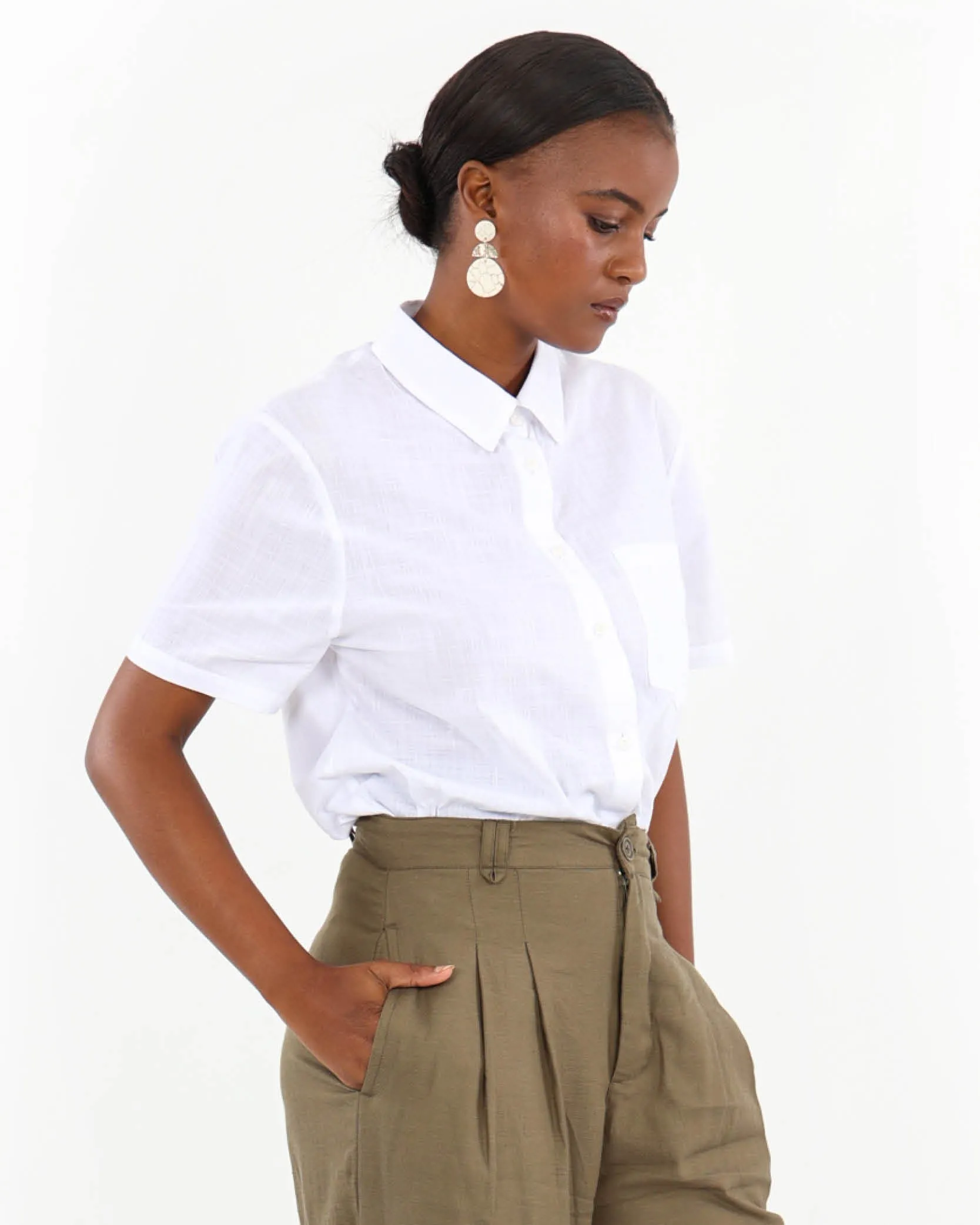 Button Through Cotton Shirt