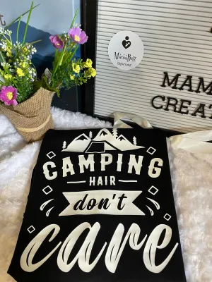 “Camping Hair Don’t Care” Women's Racerback Tank