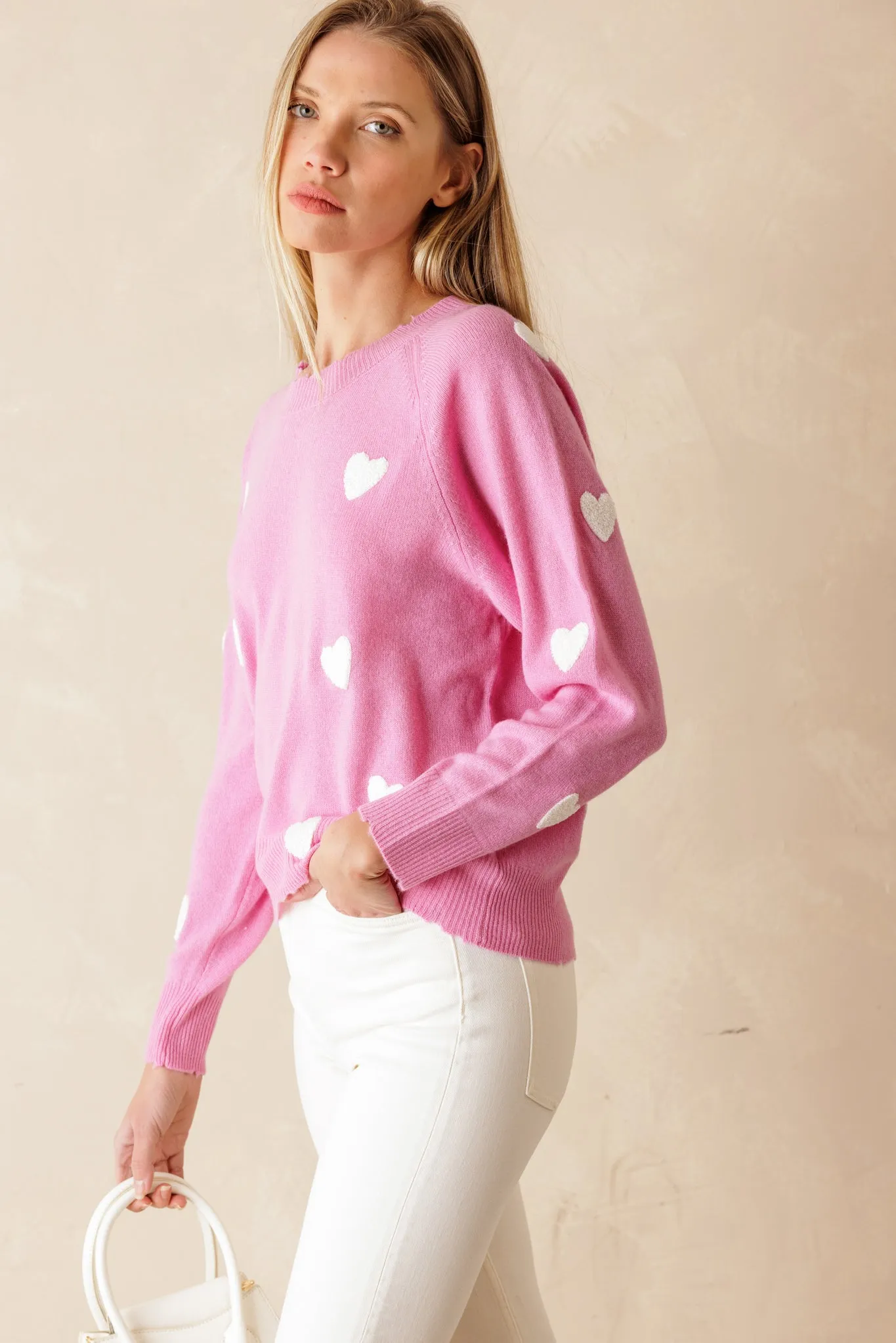 Carmen Cashmere Crew Neck Sweater | Relaxed Fit