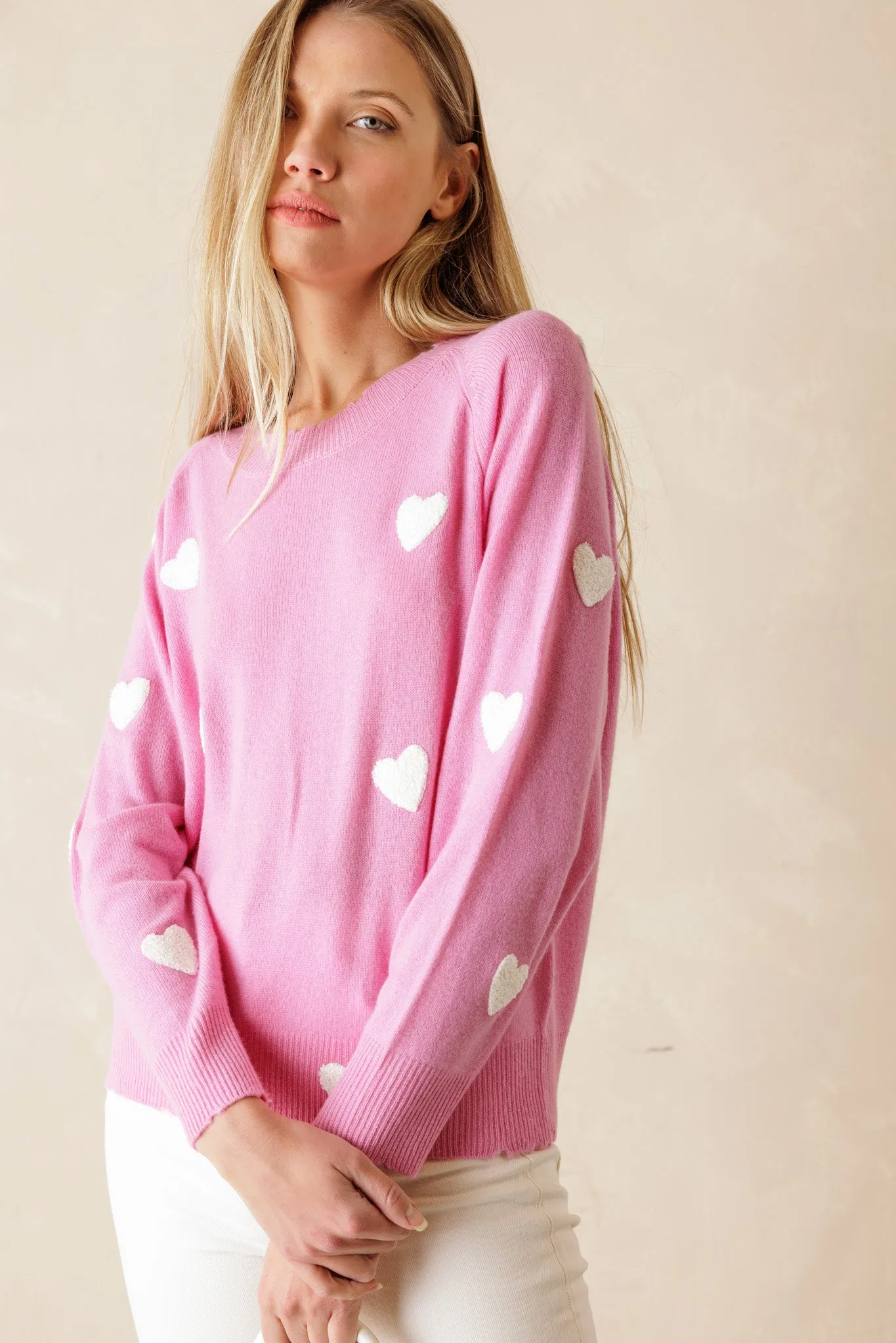Carmen Cashmere Crew Neck Sweater | Relaxed Fit