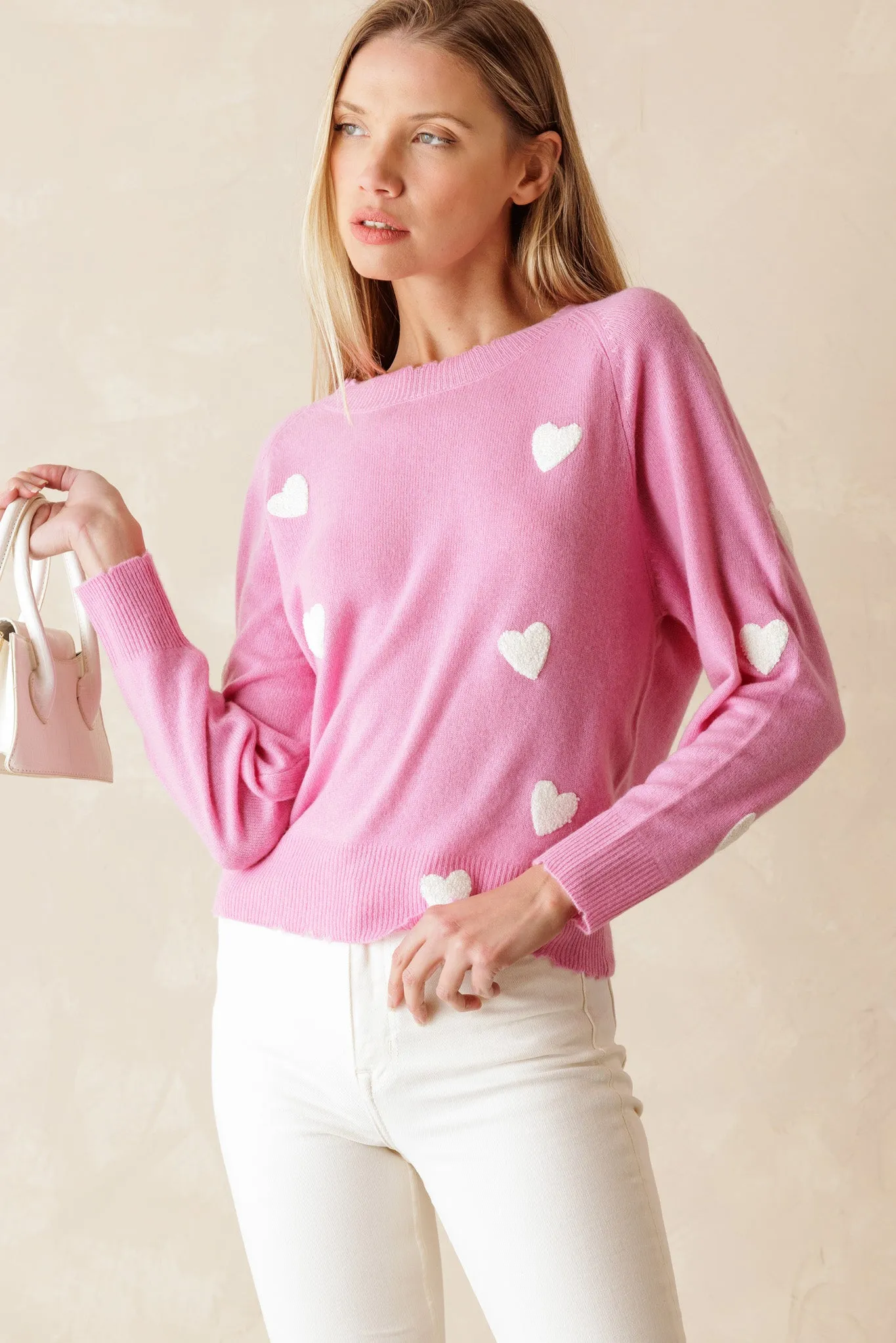 Carmen Cashmere Crew Neck Sweater | Relaxed Fit