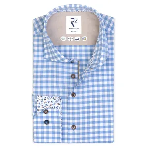 Checkered tencel blend shirt