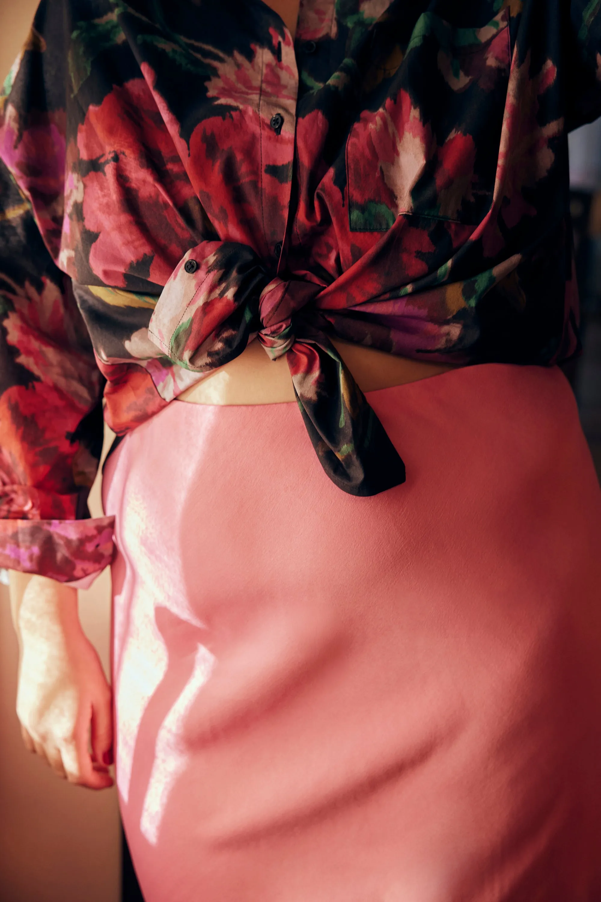 CHEMISE OMER EXTRA PEONIES