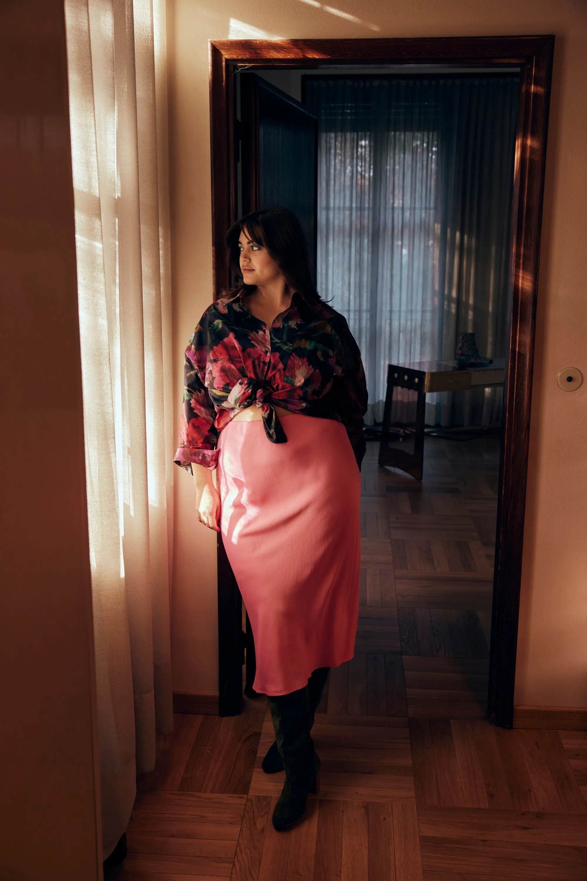 CHEMISE OMER EXTRA PEONIES