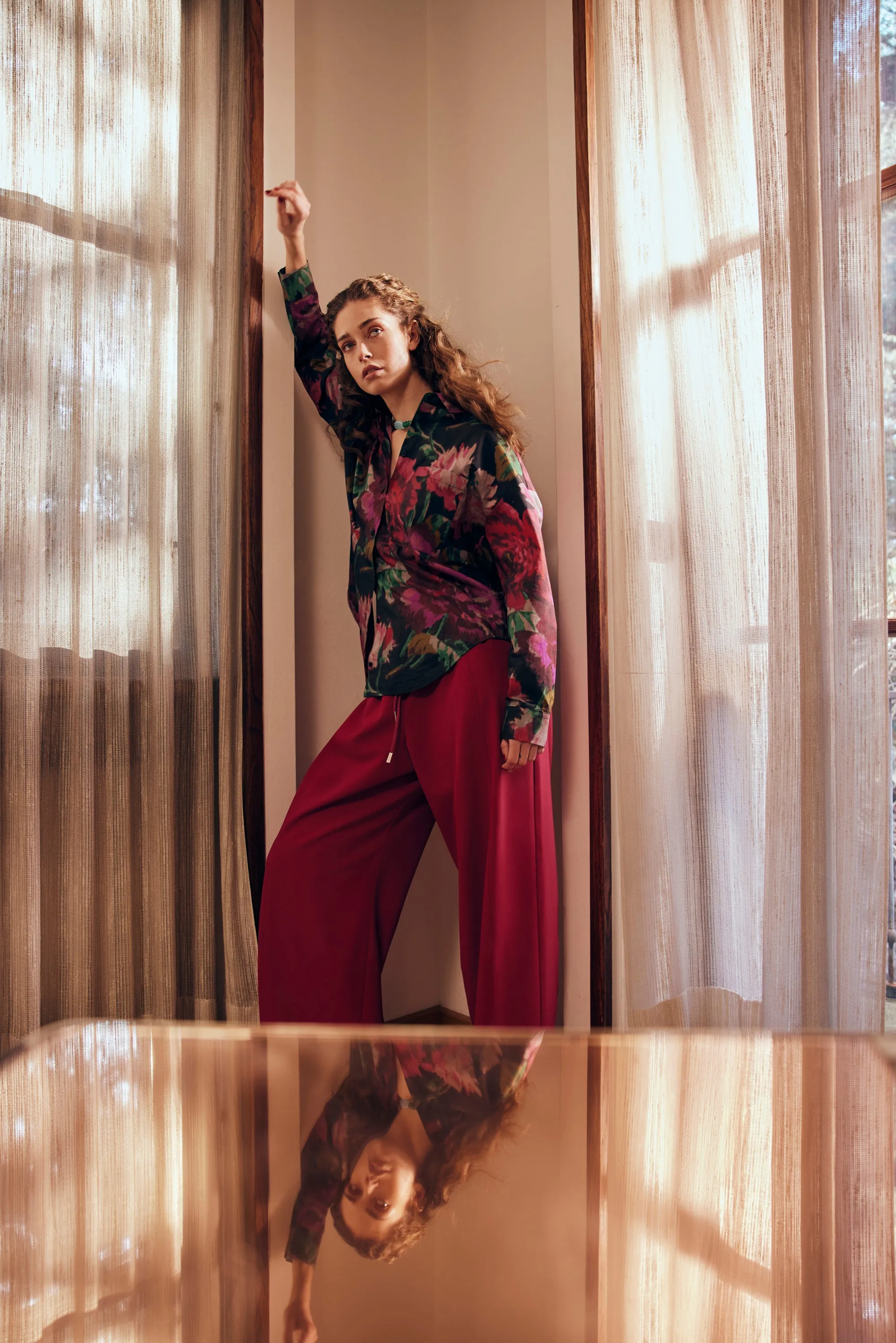 CHEMISE OMER EXTRA PEONIES