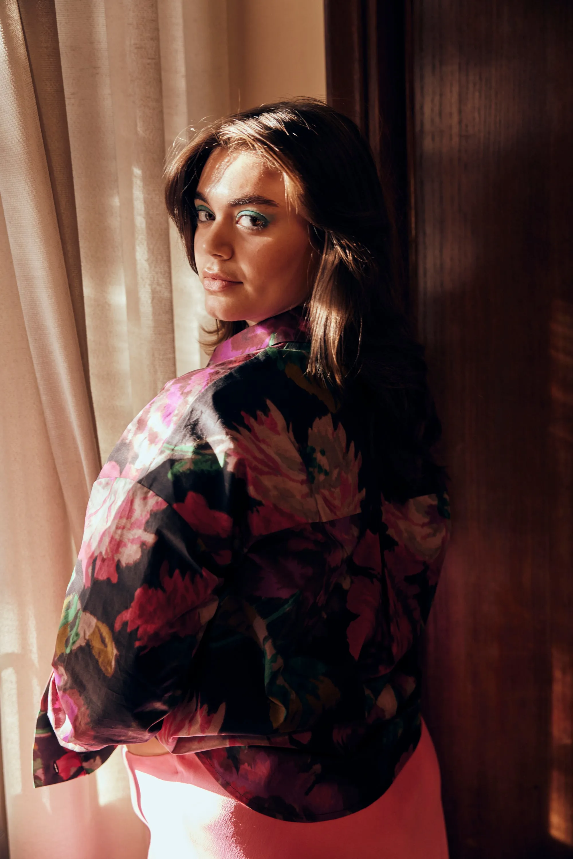 CHEMISE OMER EXTRA PEONIES