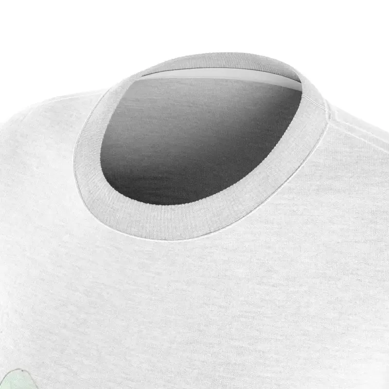Chic White Flowers Aop Cut Sew Tee