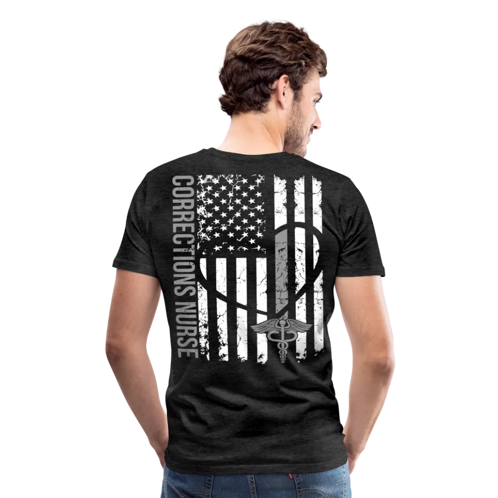 Corrections Nurse Flag Men's Premium T-Shirt