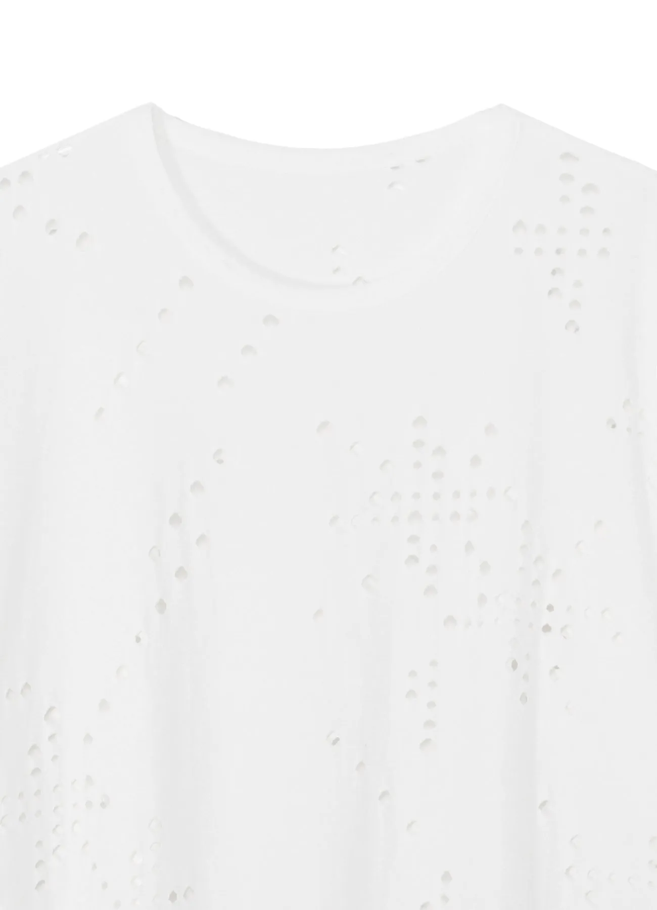 COTTON JERSEY HOLE DESIGN BIG T