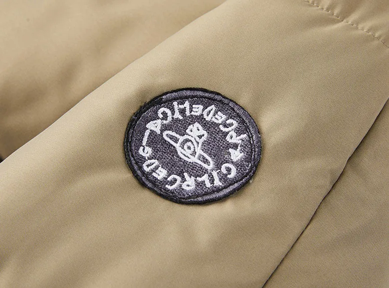Cozy Zip Up Puffer Jacket for Women with Label Details