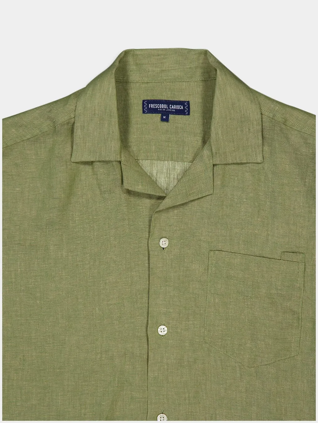 Cuban Collar Linen Shirt