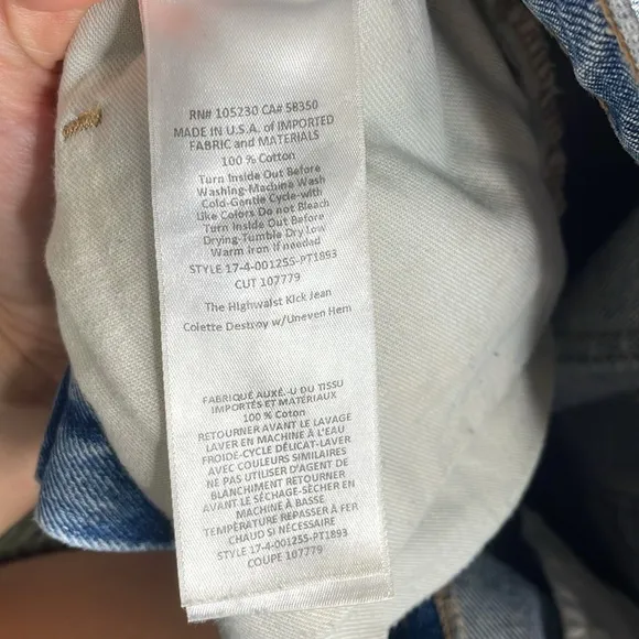 Current Elliot Distressed relaxed jeans