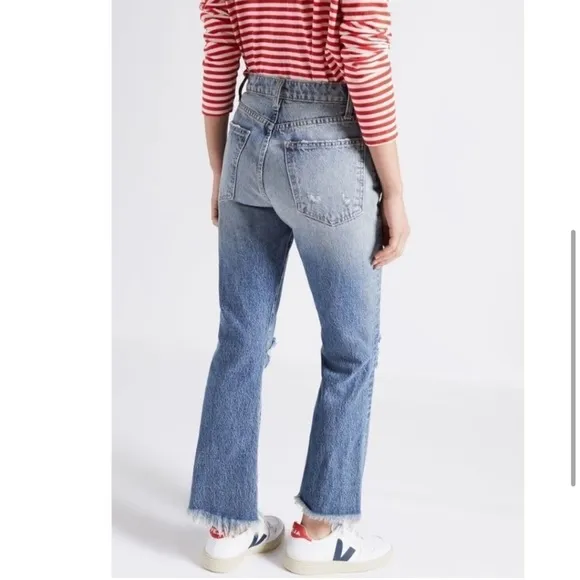 Current Elliot Distressed relaxed jeans