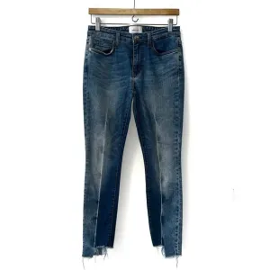 Current Elliot Original Stiletto Two Toned Hacked Hem Jeans 28