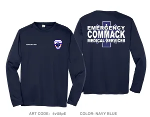 CUSTOM Commack Ambulance Hi-Tech Performance Unisex LS Tee - 4vU8pE