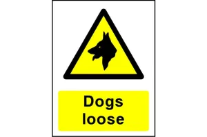 Dogs loose sign