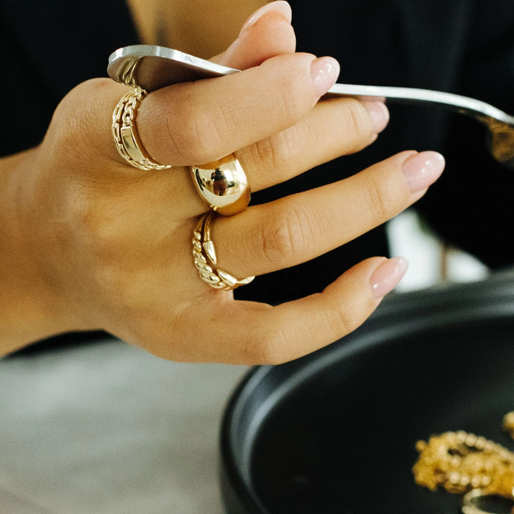Double Spike Ring