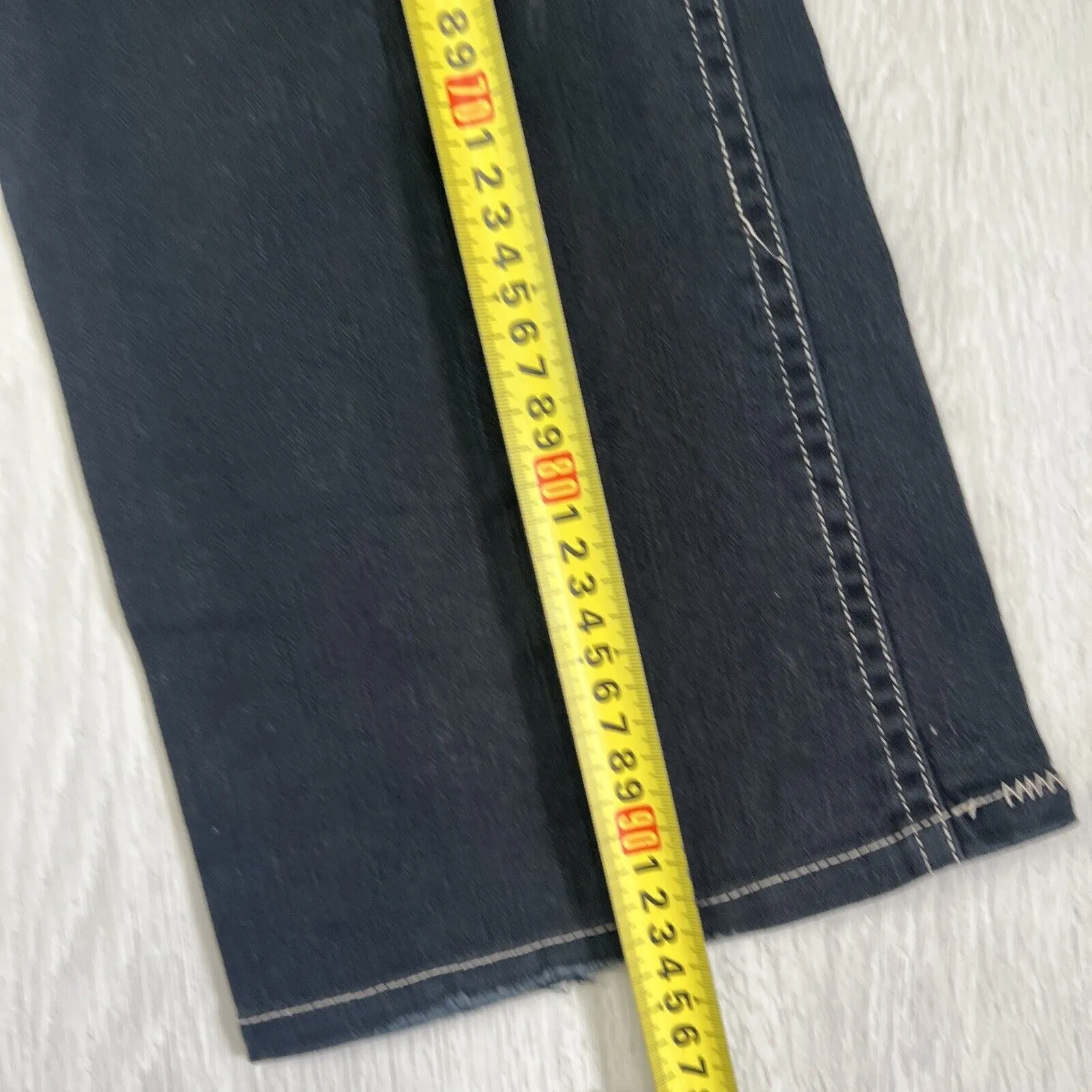 EDC By Esprit Womens Vintage Low Rise Gentle Flair Black Jeans Size 165/70
