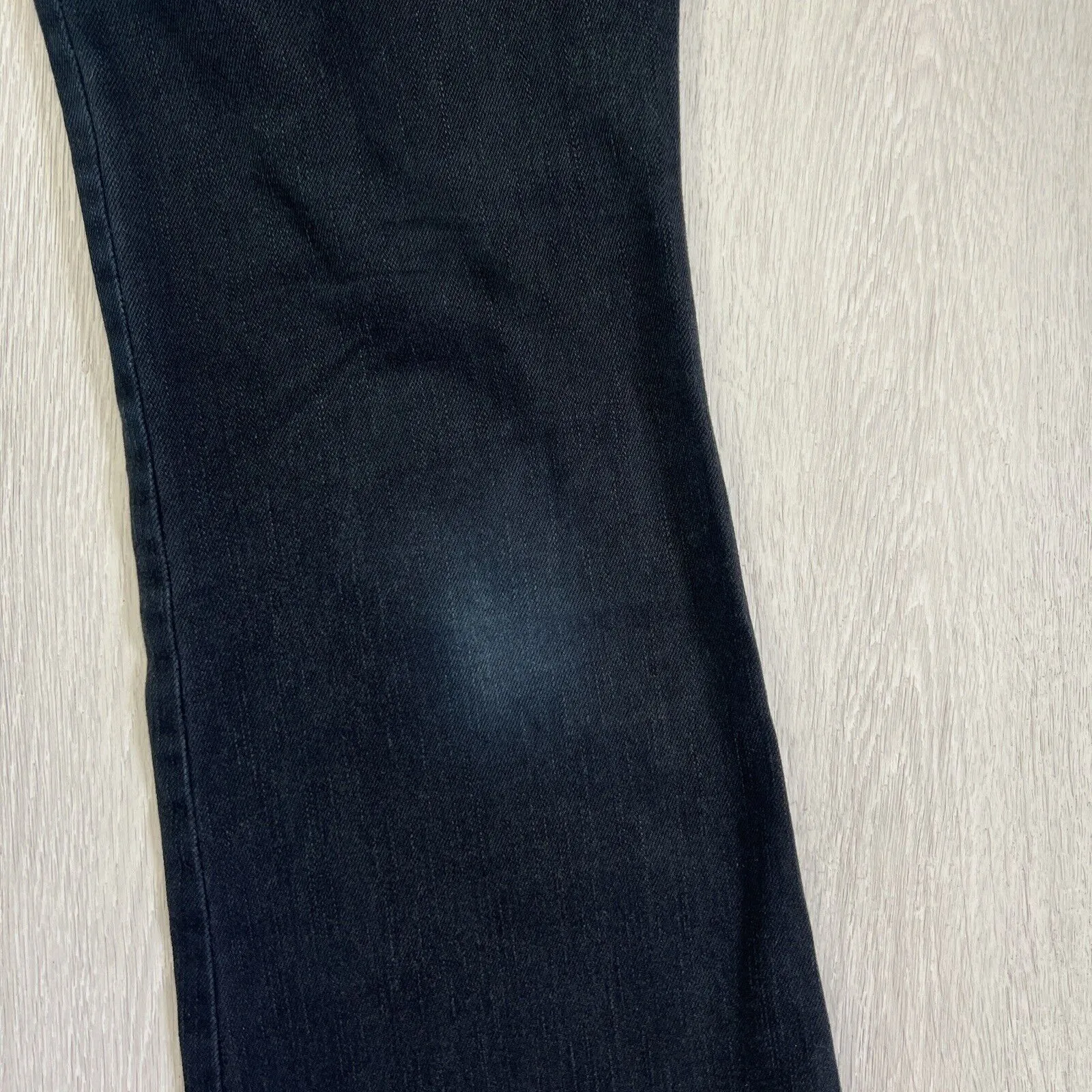 EDC By Esprit Womens Vintage Low Rise Gentle Flair Black Jeans Size 165/70