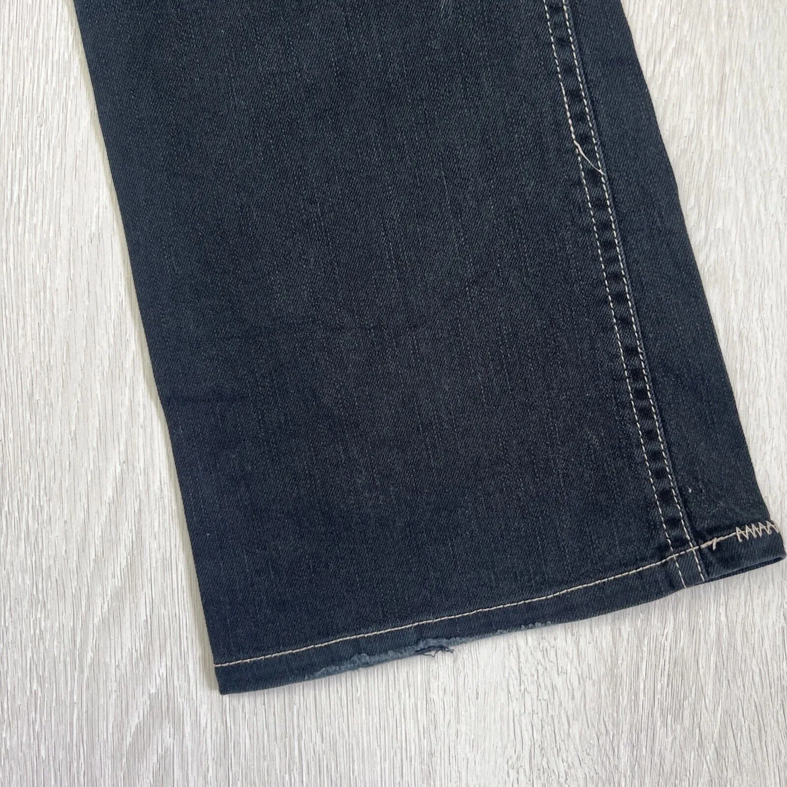 EDC By Esprit Womens Vintage Low Rise Gentle Flair Black Jeans Size 165/70