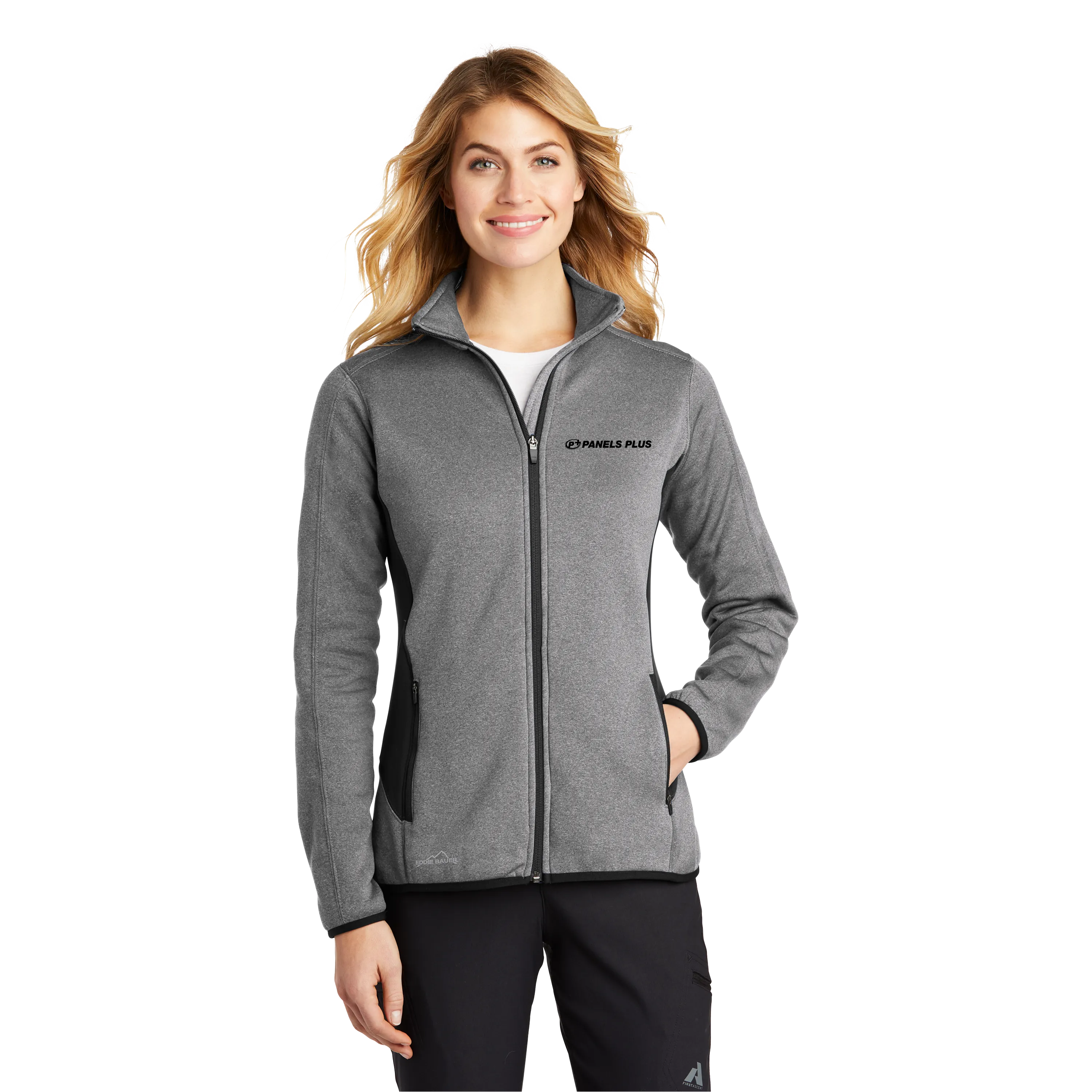 Eddie Bauer - Ladies Full-Zip Heather Stretch Fleece Jacket. EB239.